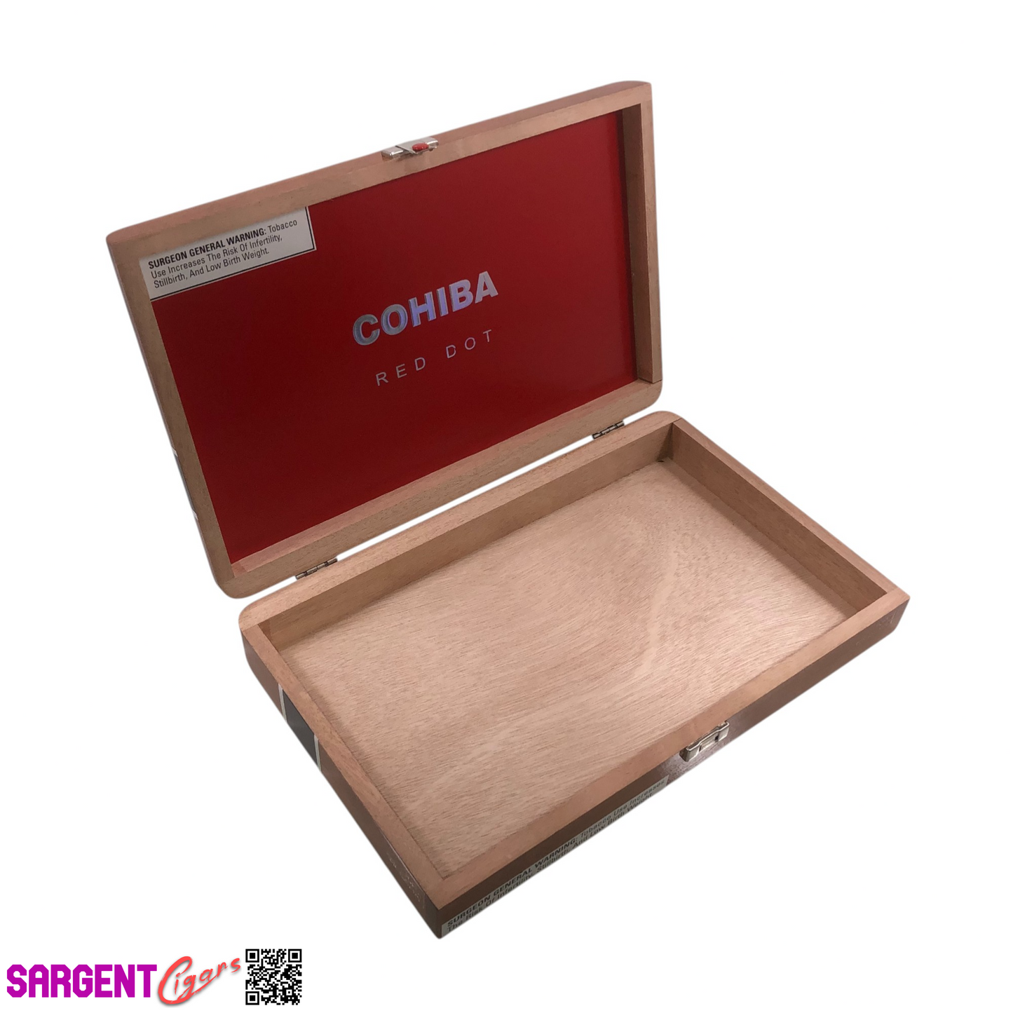 Cohiba Red Dot Toro Empty Wooden Cigar Box 12.25x8x2