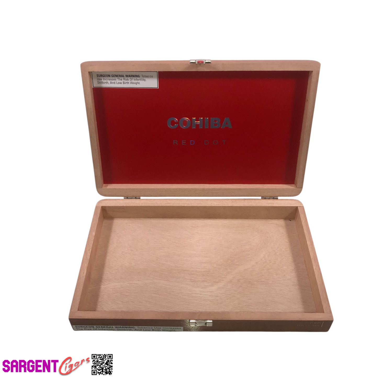 Cohiba Red Dot Toro Empty Wooden Cigar Box 12.25x8x2