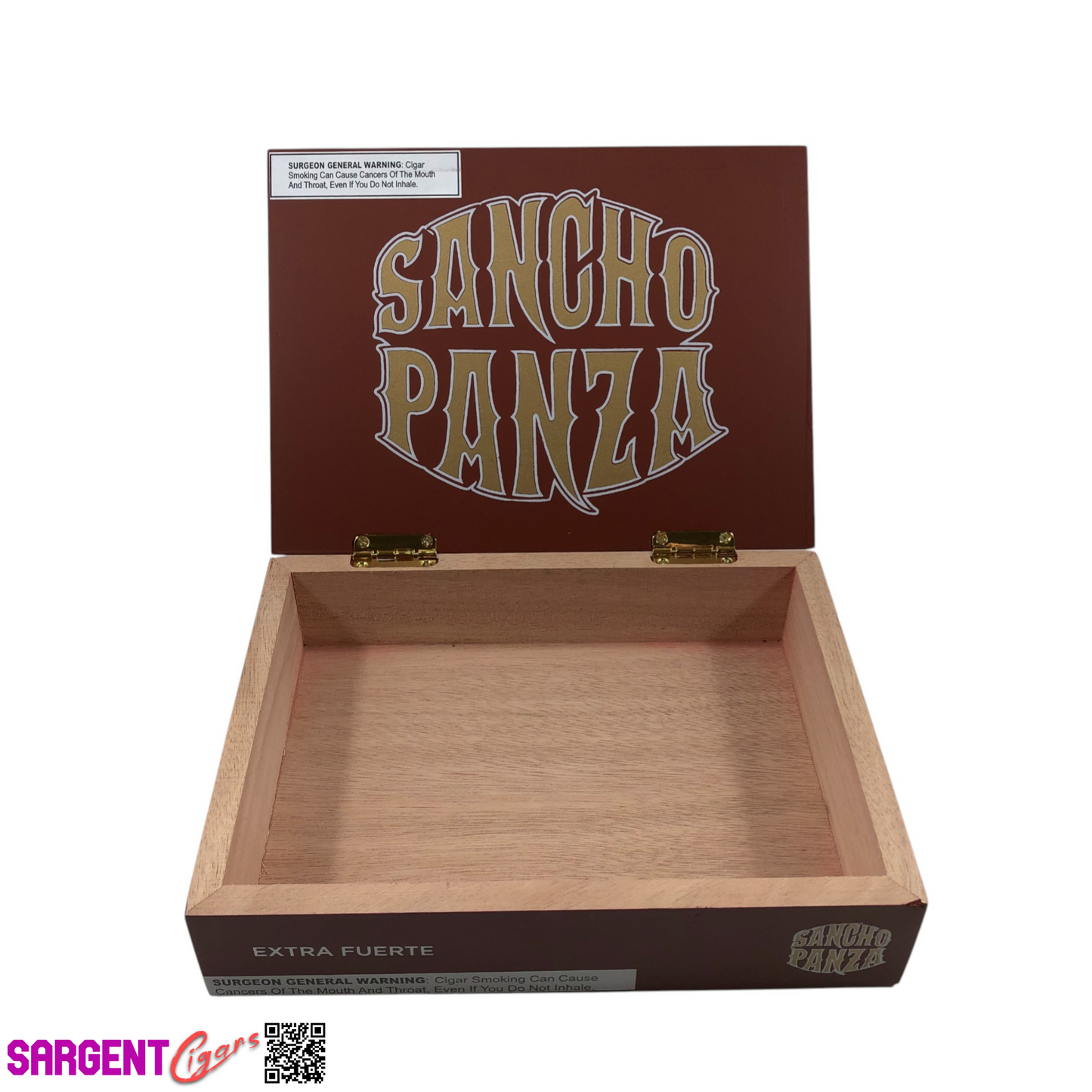 Sancho Panza Extra Fuerte Toro Empty Wooden Cigar Box 9.25x7x2.25