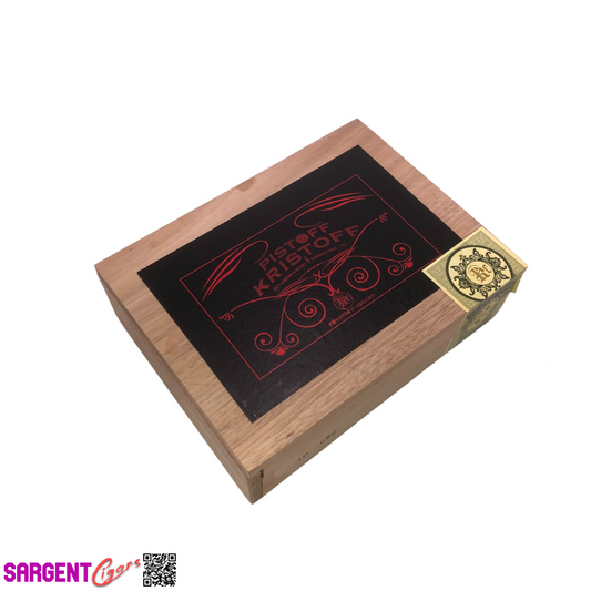 Kristoff Pistoff 660 Empty Wooden Cigar Box 7.75x6x2.5