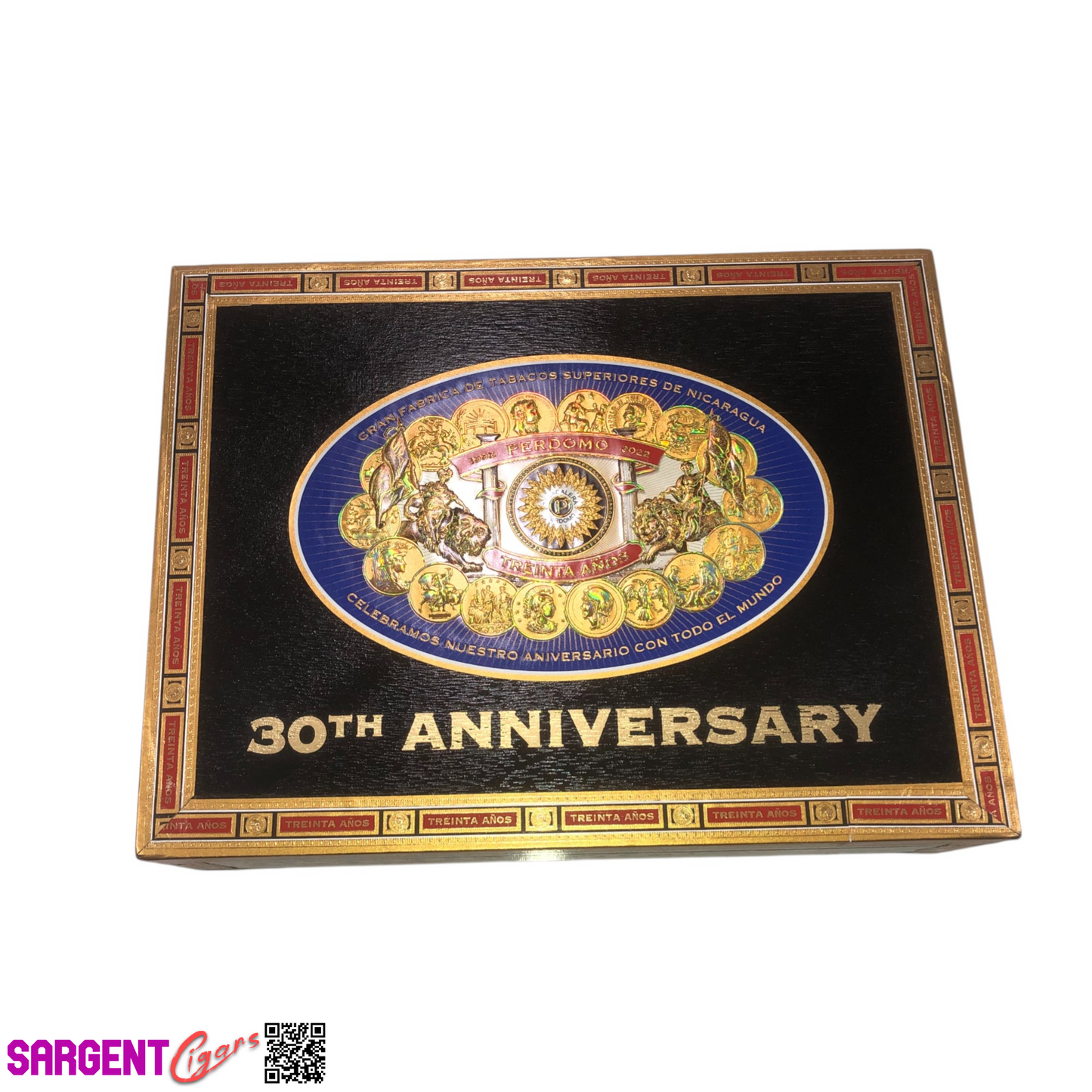 Perdomo 30th Maduro Epicure Empty Wooden Cigar Box 9.5x7.25x3