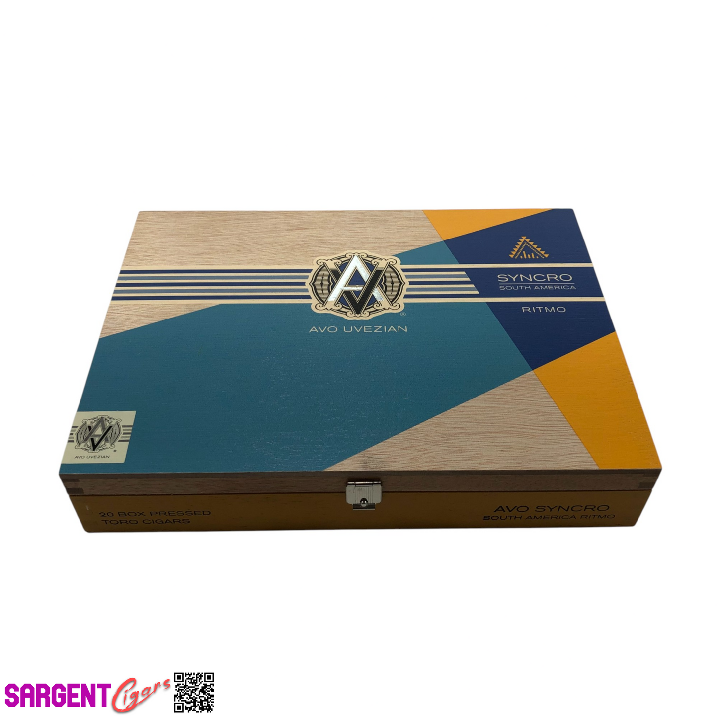 Avo Syncro Toro Empty Wooden Cigar Box 9.5x7x1.75