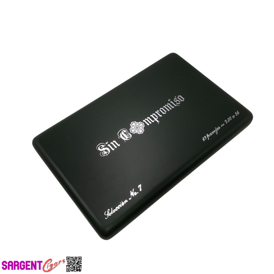 Sin Compromiso No7 Empty Wooden Cigar Box 12.5x8.25x1.25