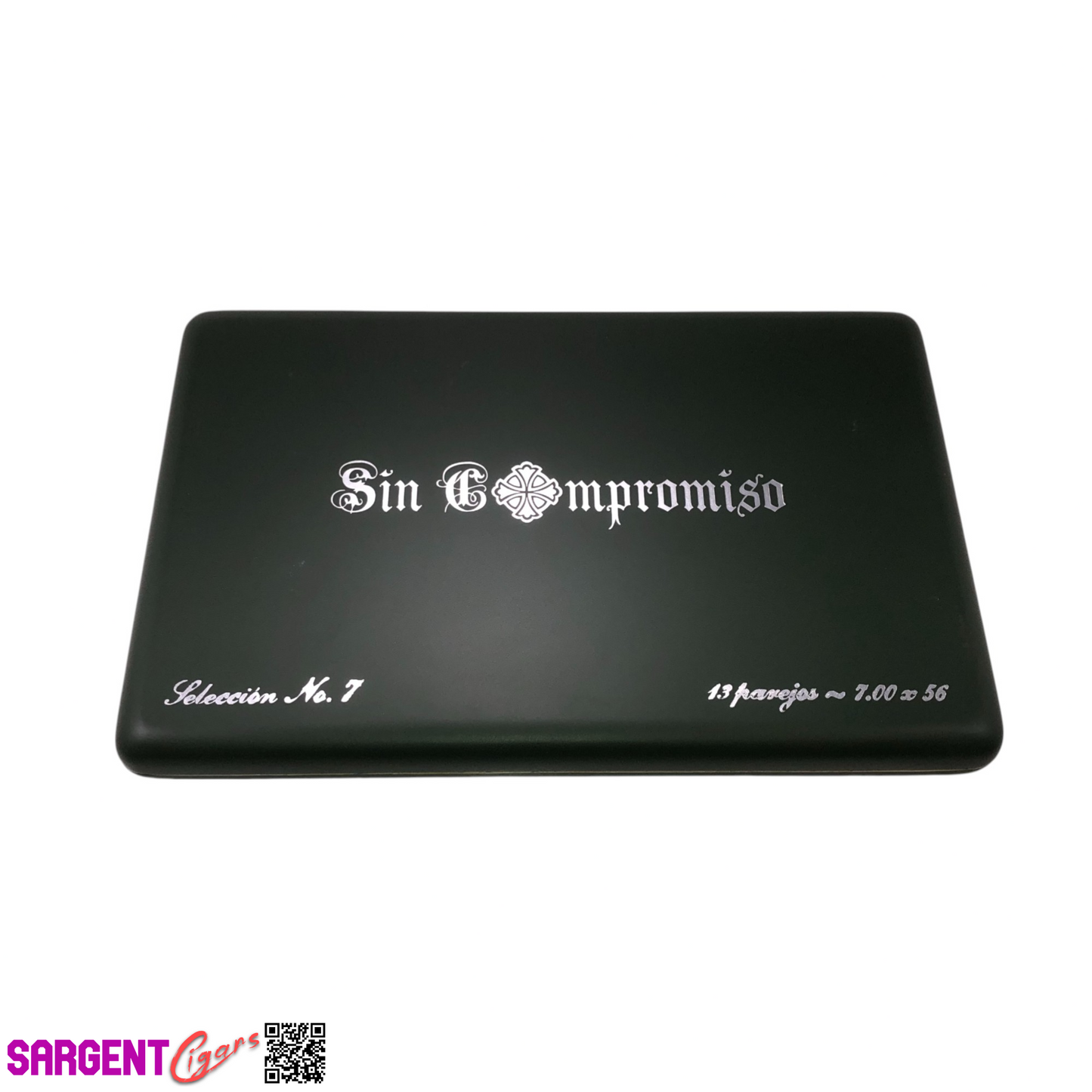 Sin Compromiso No7 Empty Wooden Cigar Box 12.5x8.25x1.25