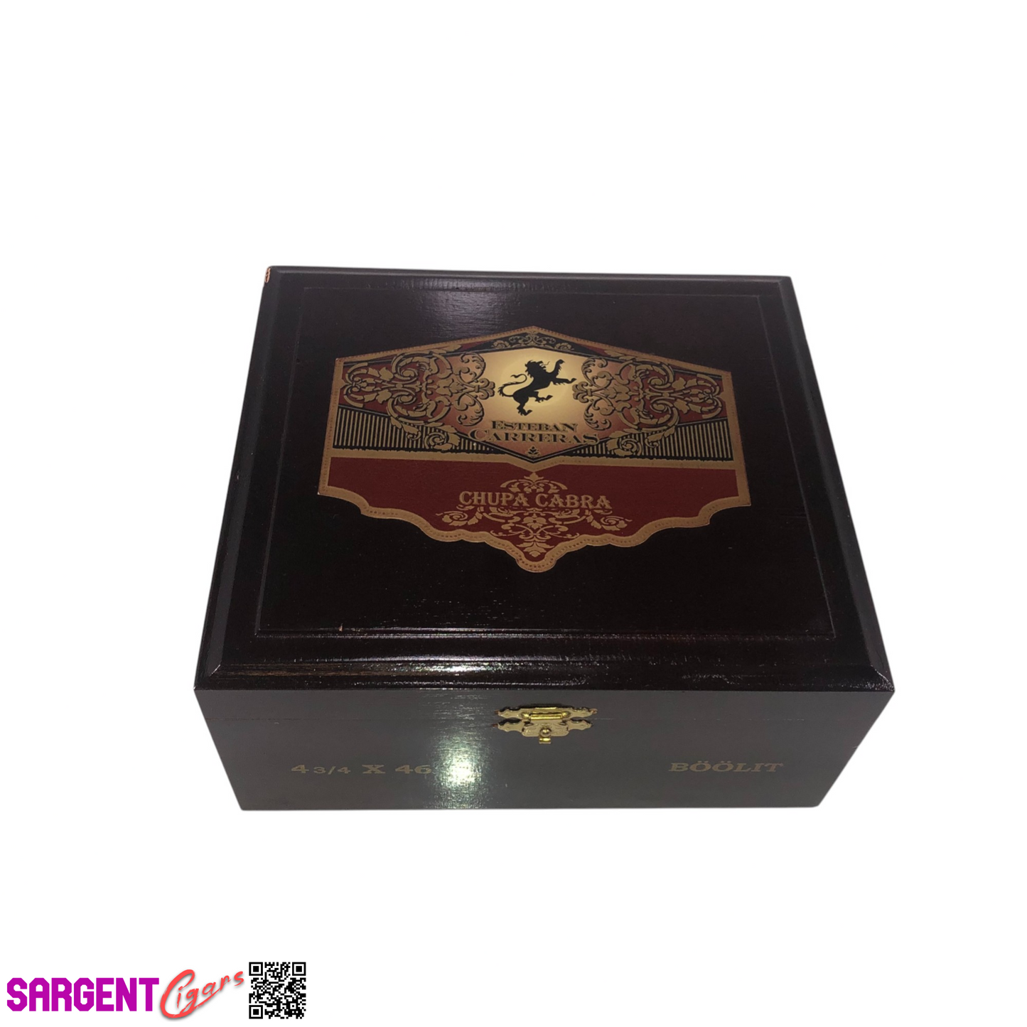 Esteban Carreras Boolit Empty Wooden Cigar Box 7.25x6.5x3.5