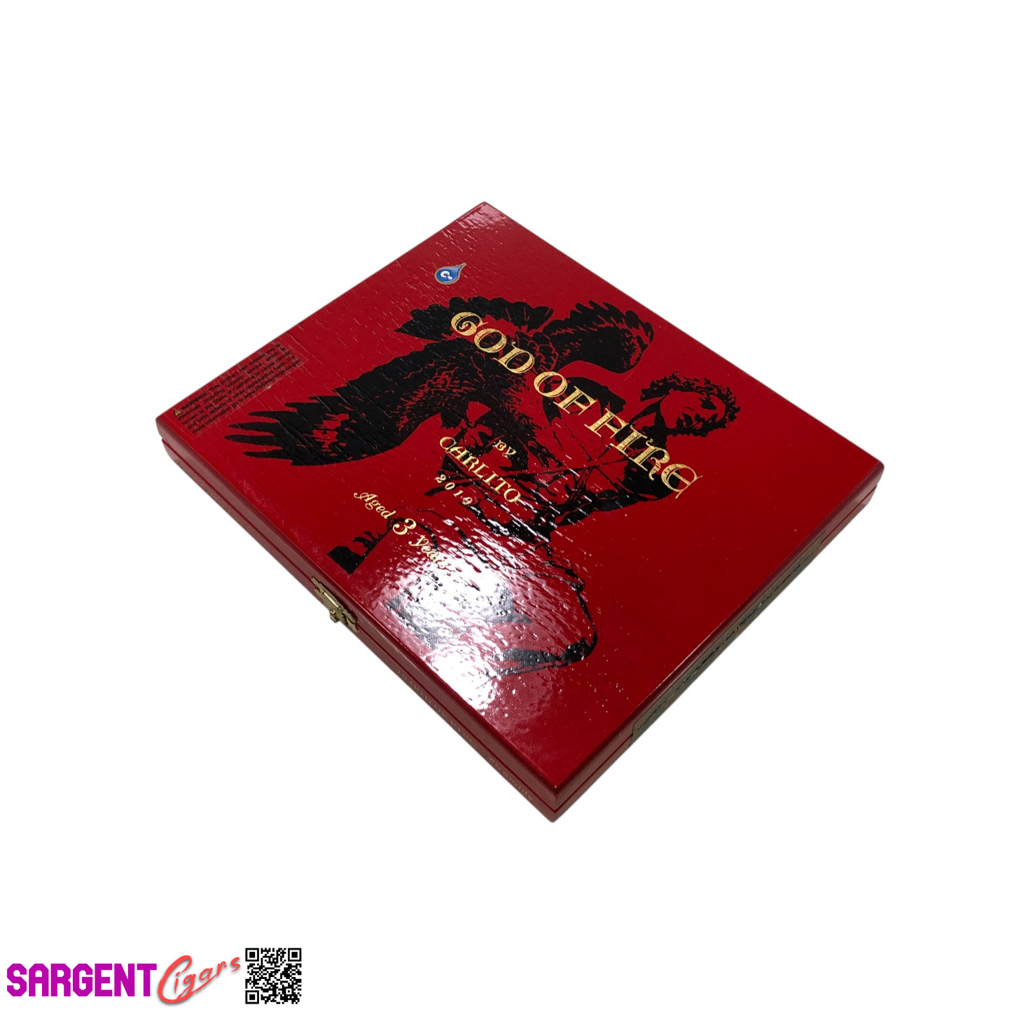 Arturo Fuente God Of Fire Piramide Empty Wooden Cigar Box 8.75x7.25x1.25