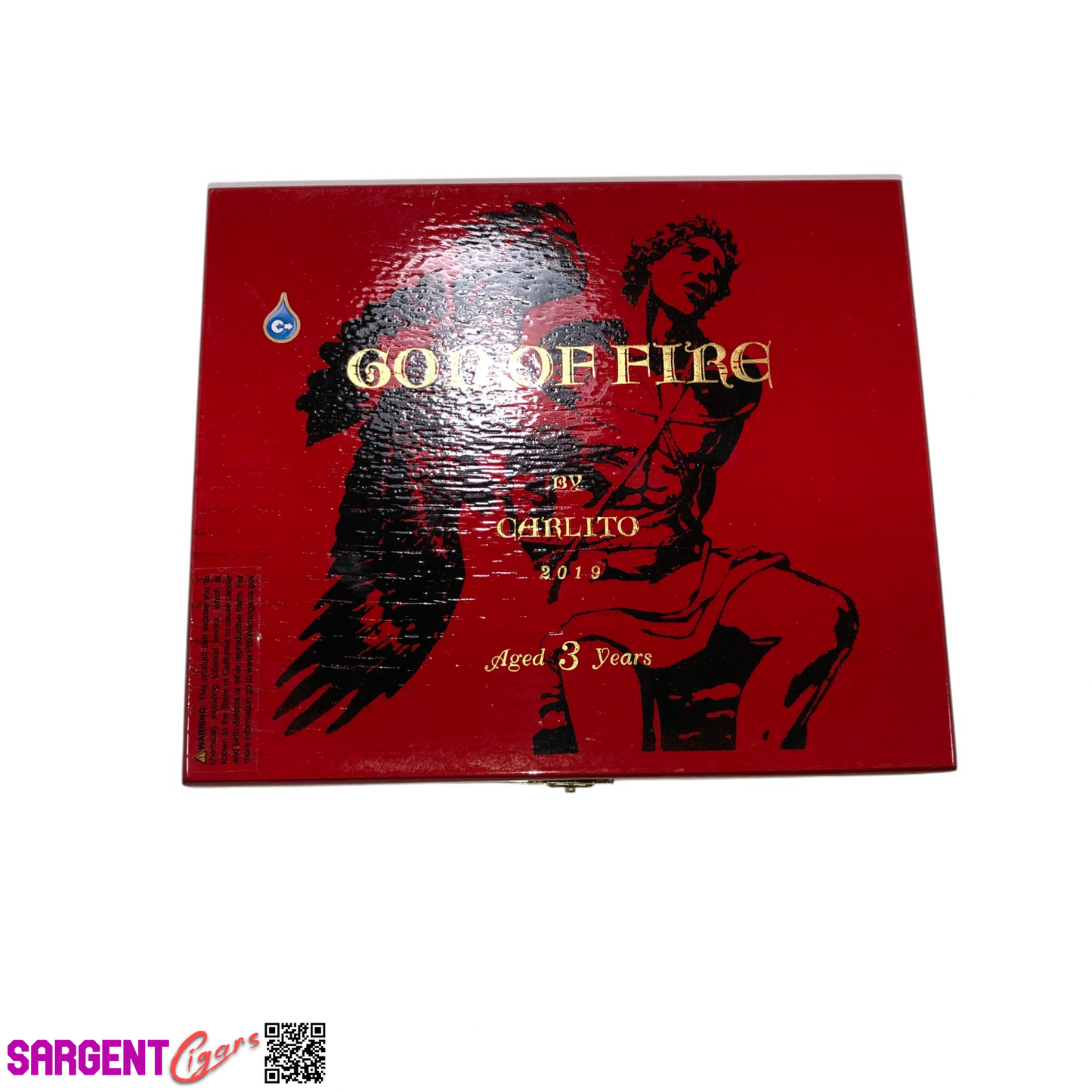 Arturo Fuente God Of Fire Piramide Empty Wooden Cigar Box 8.75x7.25x1.25
