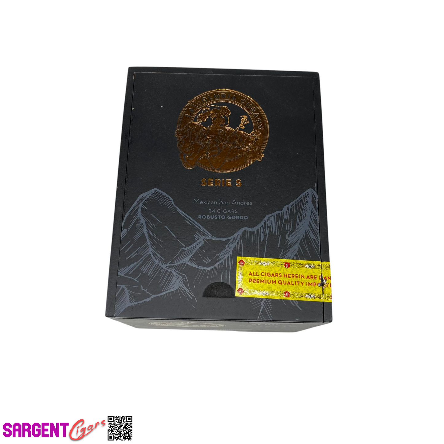 La Gloria Serie S Robusto Gordo Empty Wooden Cigar Box 5x6.25x5