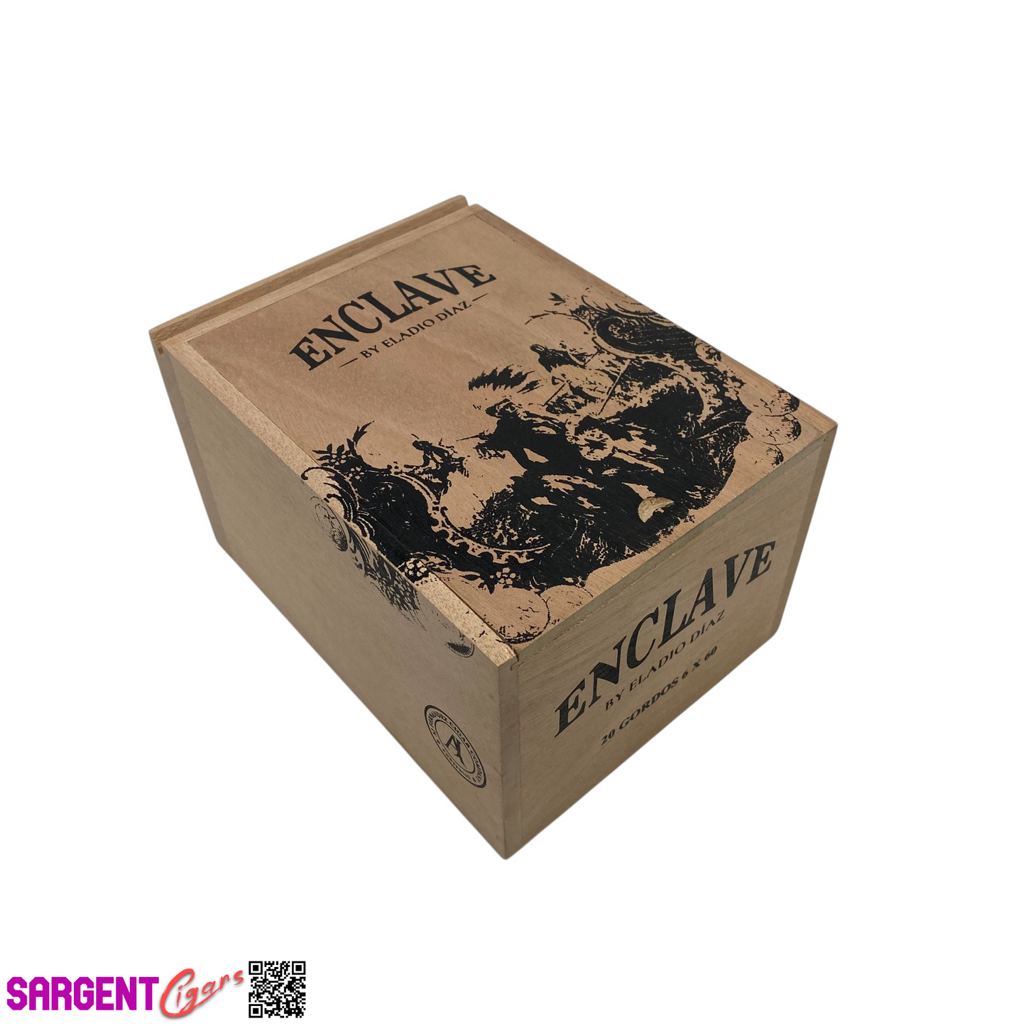 Aj Fernandez Enclave Eladio Diaz Gordo Empty Wooden Cigar Box 5.25x7x4.25