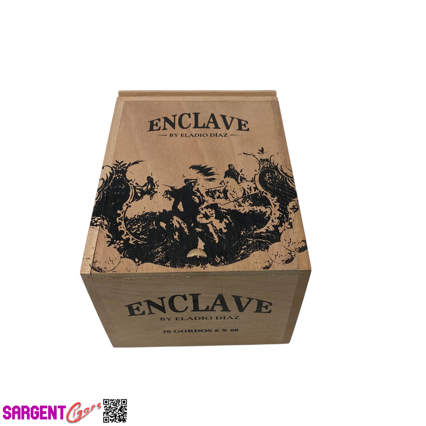 Aj Fernandez Enclave Eladio Diaz Gordo Empty Wooden Cigar Box 5.25x7x4.25