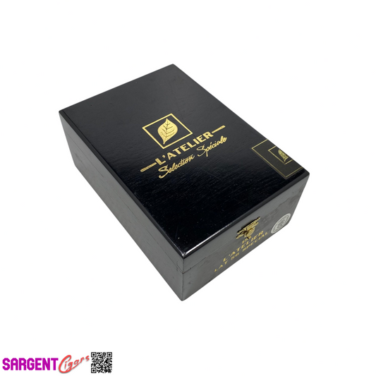 L'Atelier Lat56 Empty Wooden Cigar Box 5.25x7.75x3