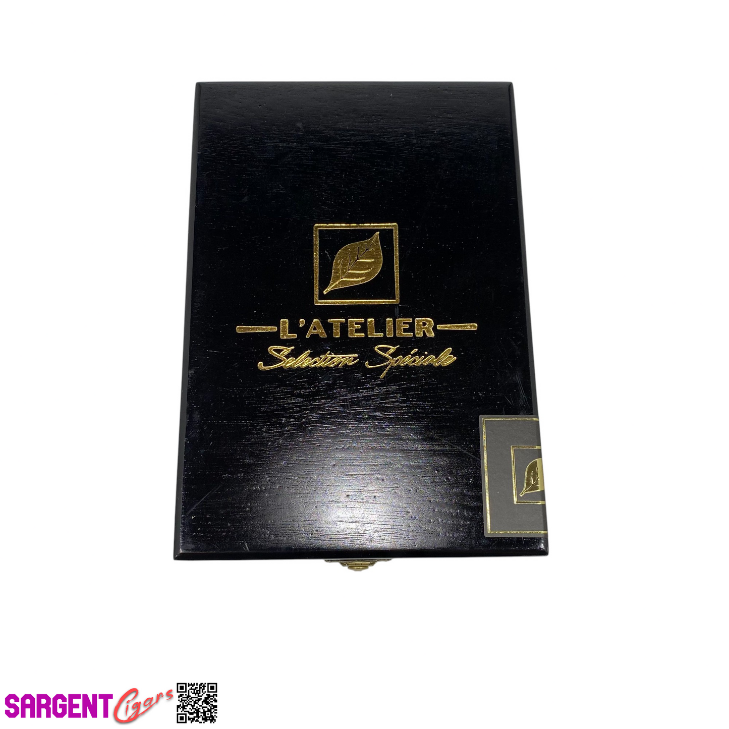 L'Atelier Lat56 Empty Wooden Cigar Box 5.25x7.75x3