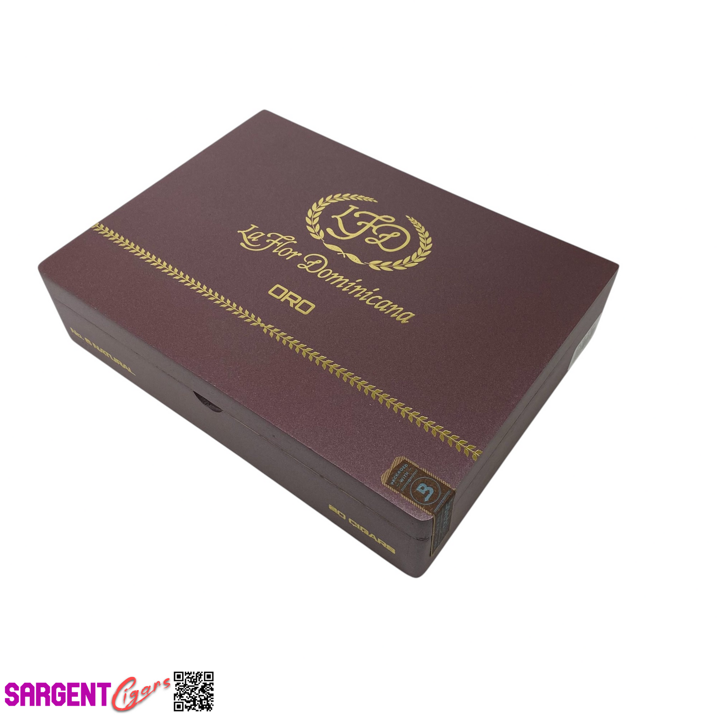 LFD Oro No6 Empty Wooden Cigar Box 9x6.75x2