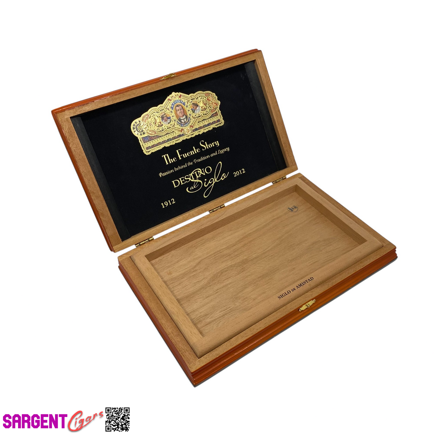 Arturo Fuente Destino Al Siglo Amistad Opus X Empty Wooden Cigar Box 7x12x1.5