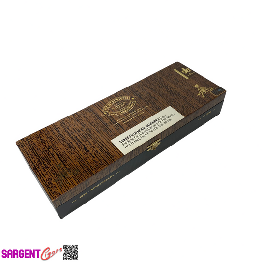 Montecristo Nicaragua 1935 Demi Empty Wooden Cigar Box 12.5x4.5x2