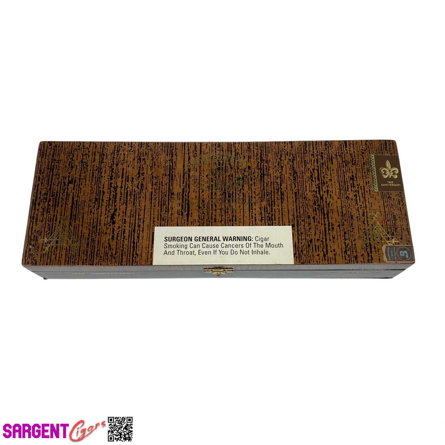 Montecristo Nicaragua 1935 Demi Empty Wooden Cigar Box 12.5x4.5x2