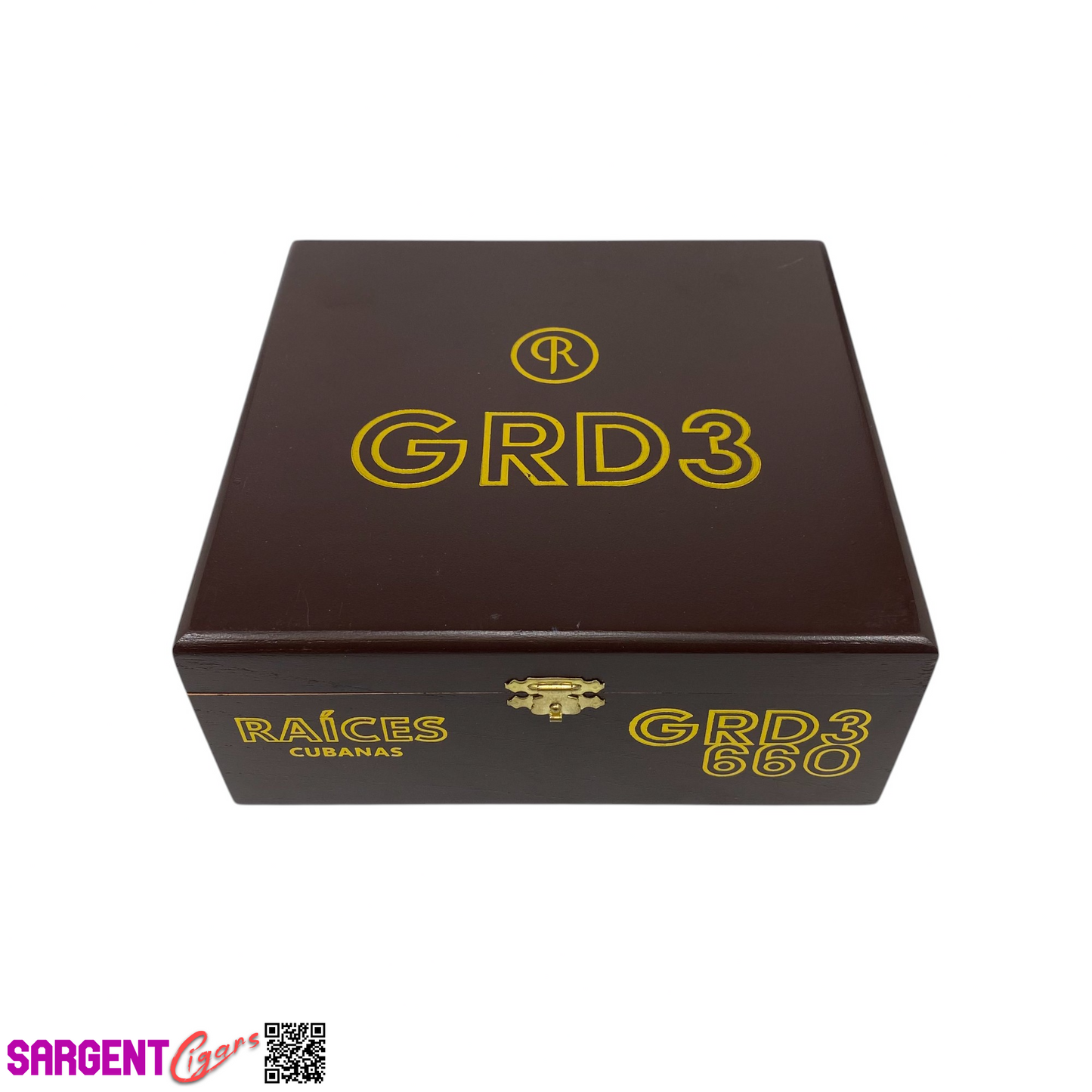 Raices GRD3 660 Empty Wooden Cigar Box 7.5x7x3