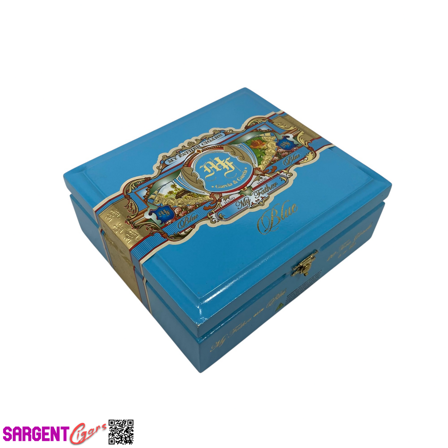 My Father Cigars Blue Toro Gordo Empty Wooden Cigar Box 7.75x7x3