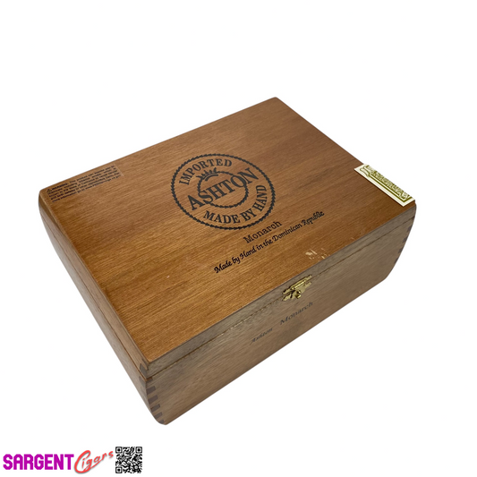 Ashton Classic Monarch Empty Wooden Cigar Box 9.5x7x3.75