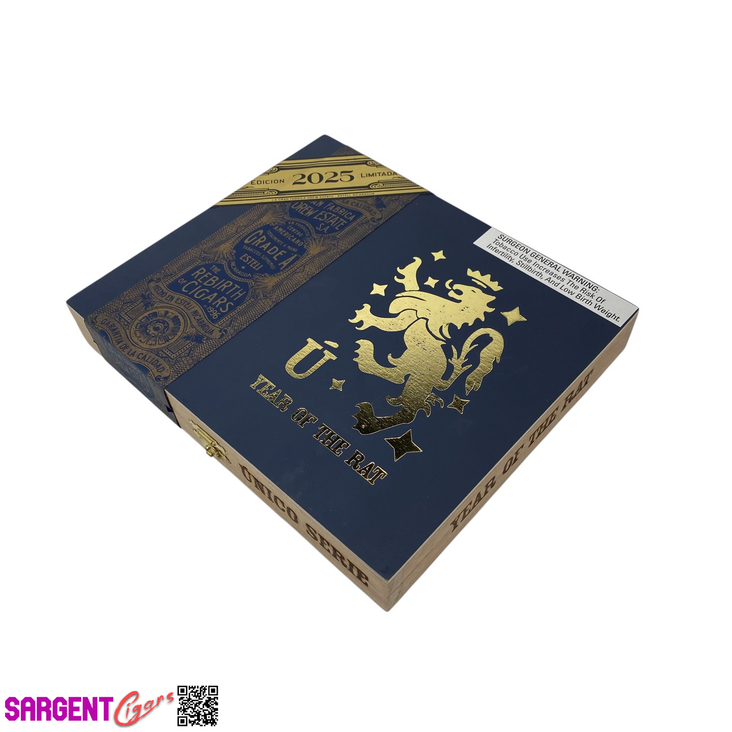 Liga Privada Year of the Rat 2025 Empty Wooden Cigar Box 8.25x7x1.25