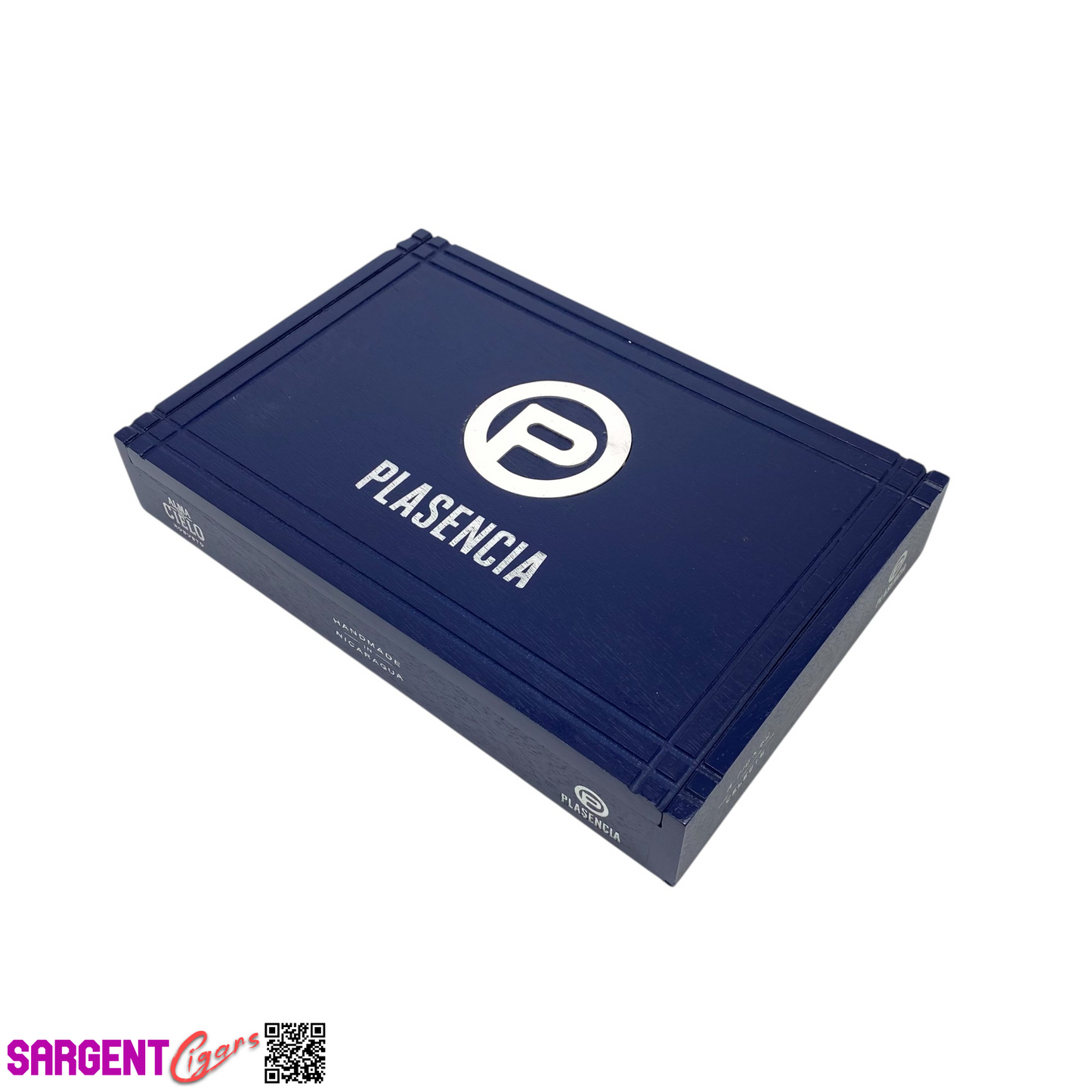 Plasencia Alma Cielo Celeste Empty Wooden Cigar Box 9.5x6.25x1.5