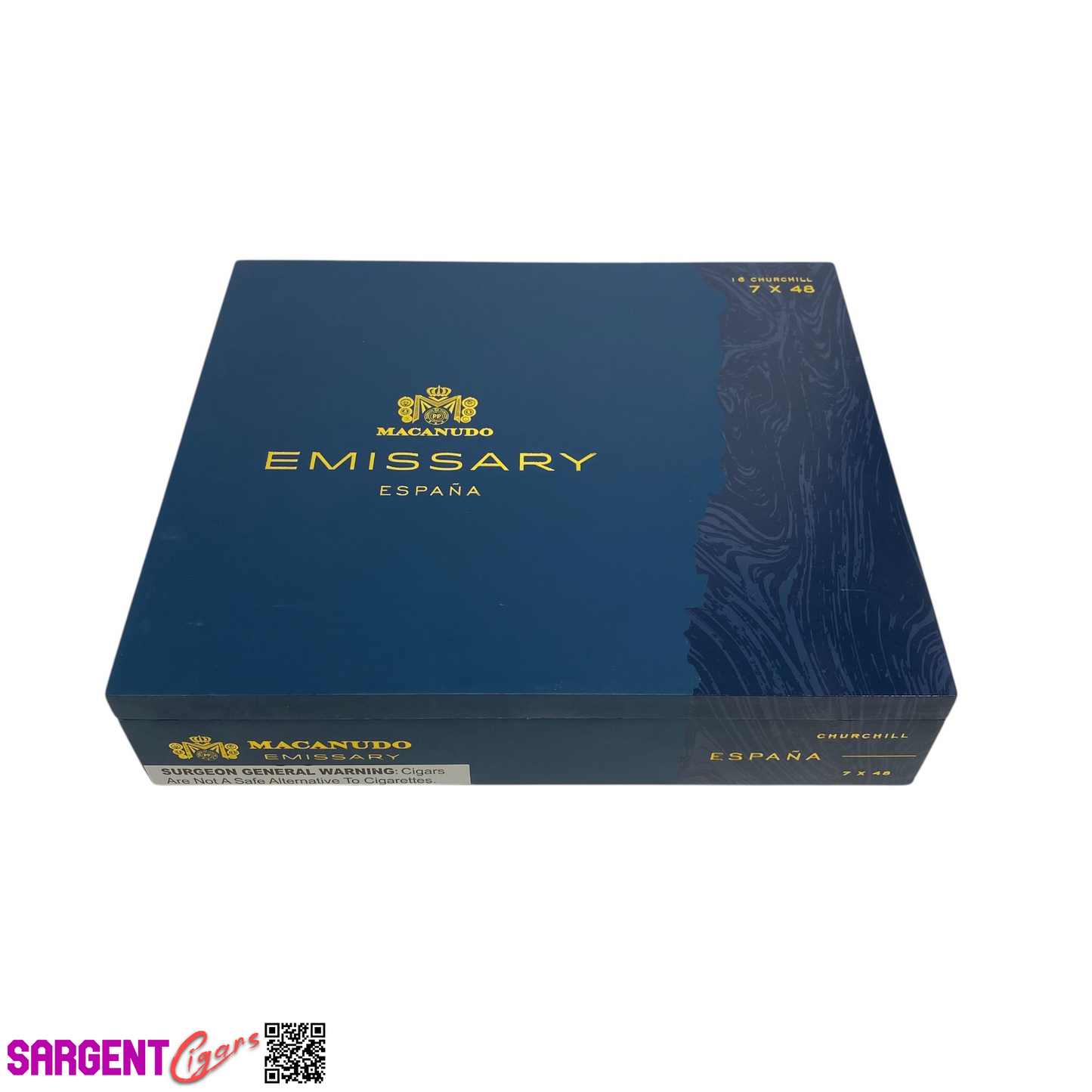 Macanudo Emissary Churchill Empty Wooden Cigar Box 9.25x8x2