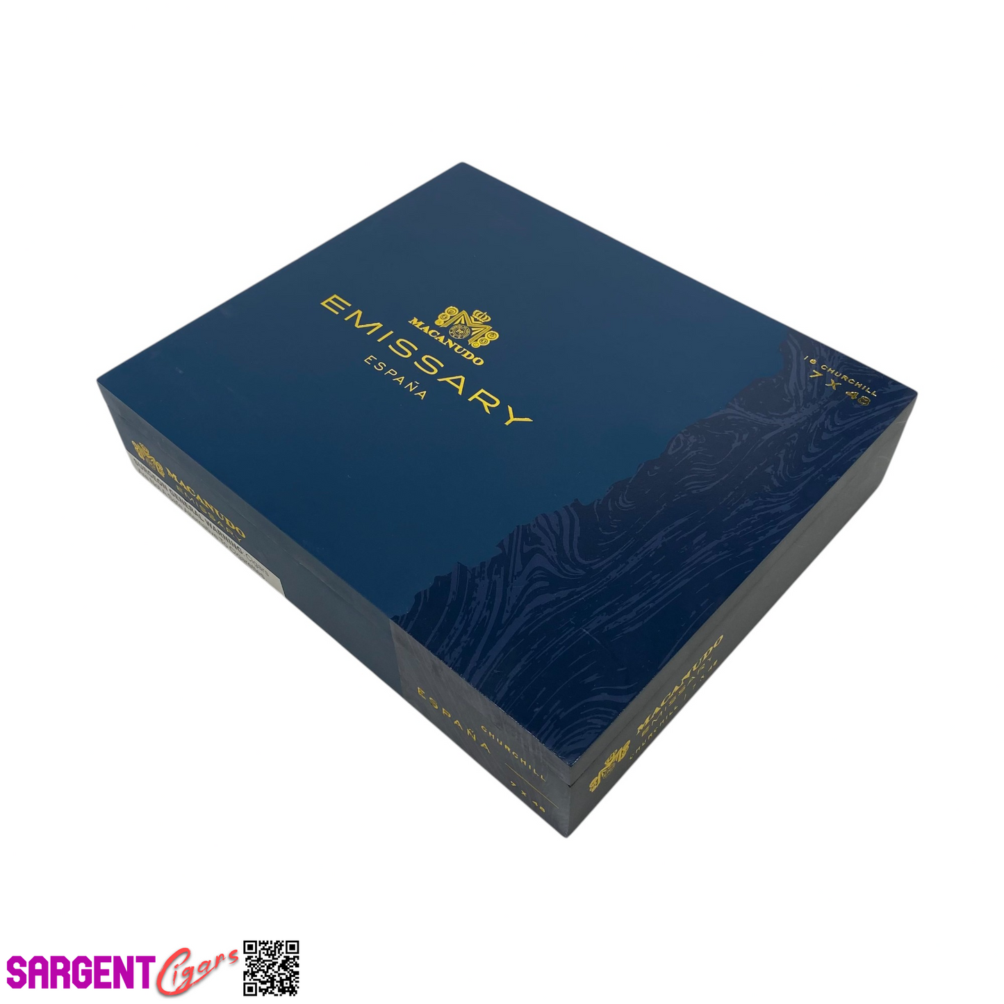 Macanudo Emissary Churchill Empty Wooden Cigar Box 9.25x8x2