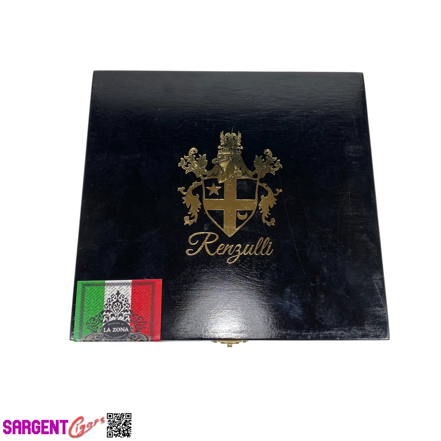 Renzulli Goomad Empty Wooden Cigar Box 8.25x8x1