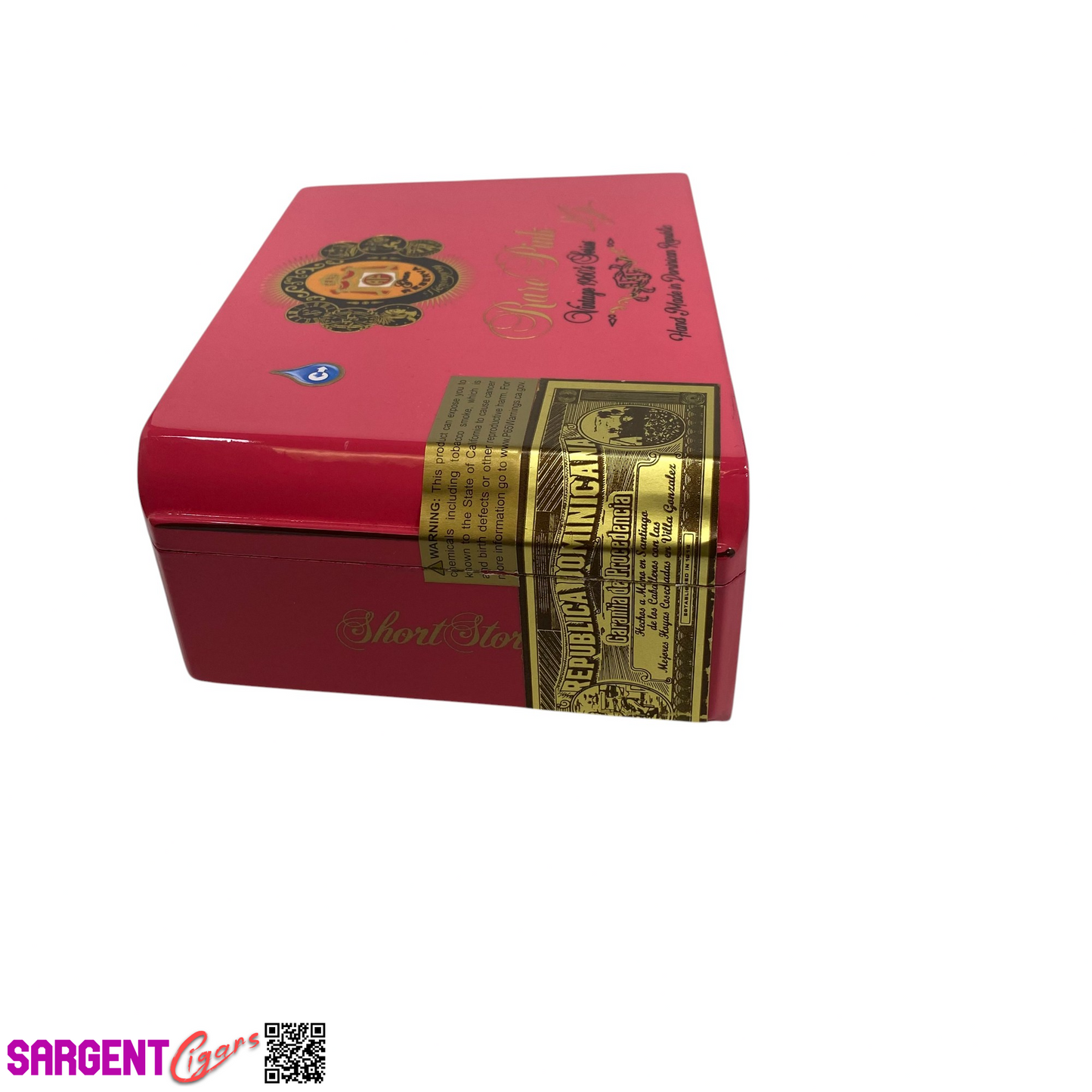 Arturo Fuente Opus X Rare Pink Short Story Empty Wooden Cigar Box 7.75x4.75x2.75 (1)