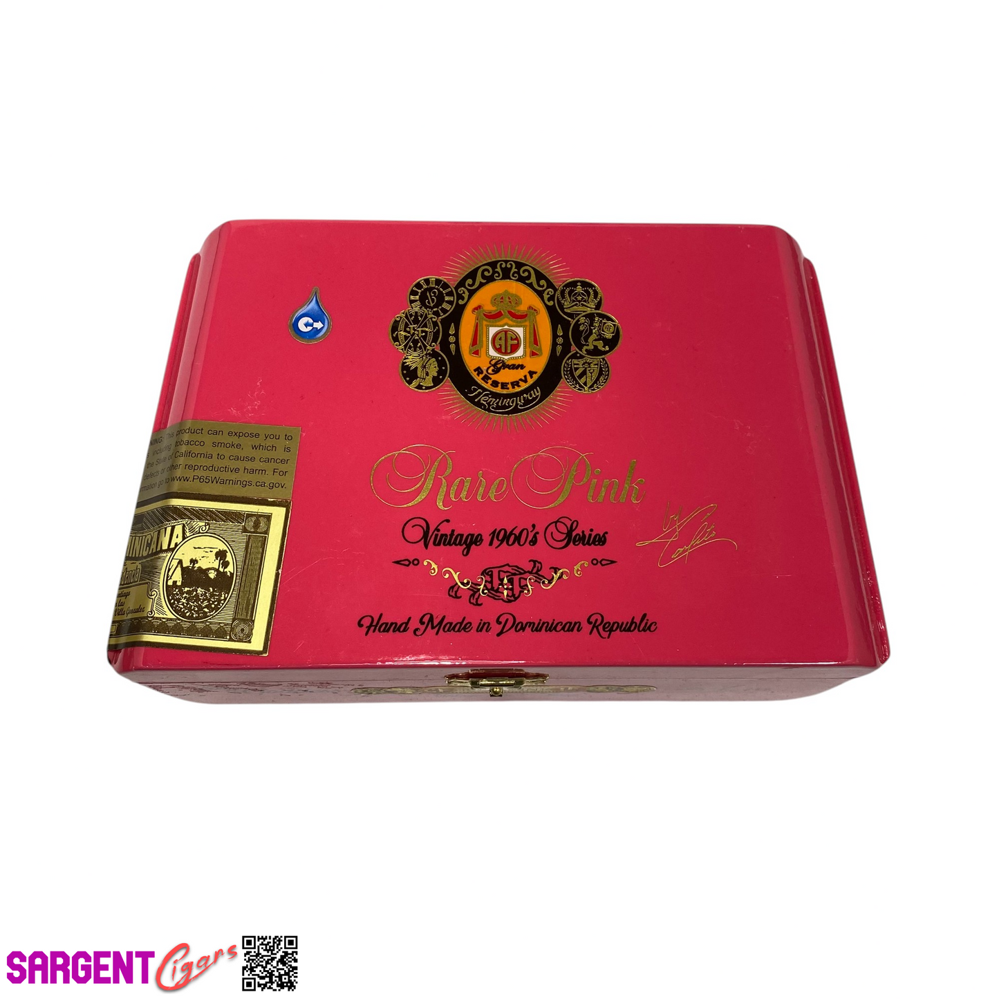 Arturo Fuente Opus X Rare Pink Short Story Empty Wooden Cigar Box 7.75x4.75x2.75 (1)
