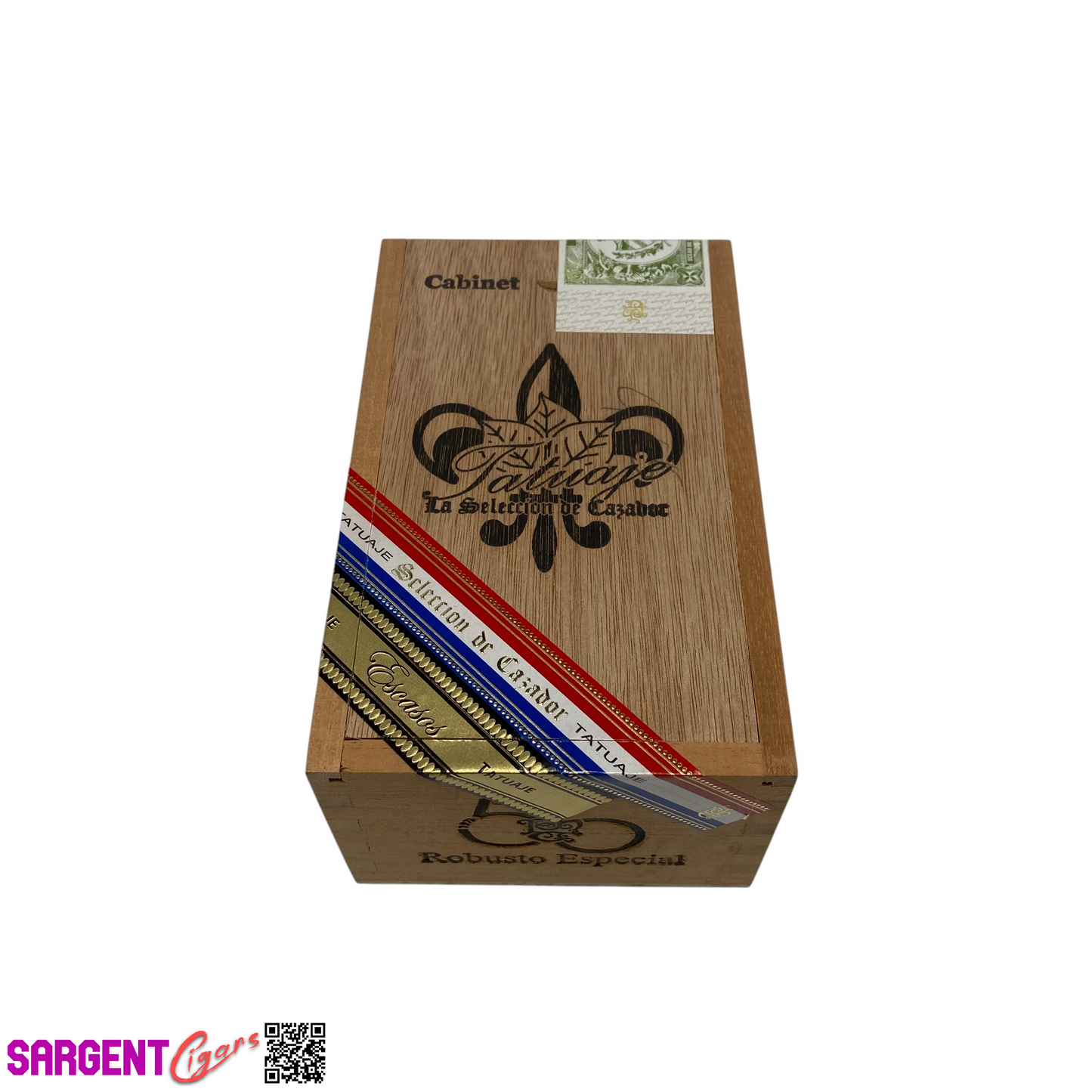 Tatuaje 50th Robusto Empty Wooden Cigar Box 3.75x6.25x2.75