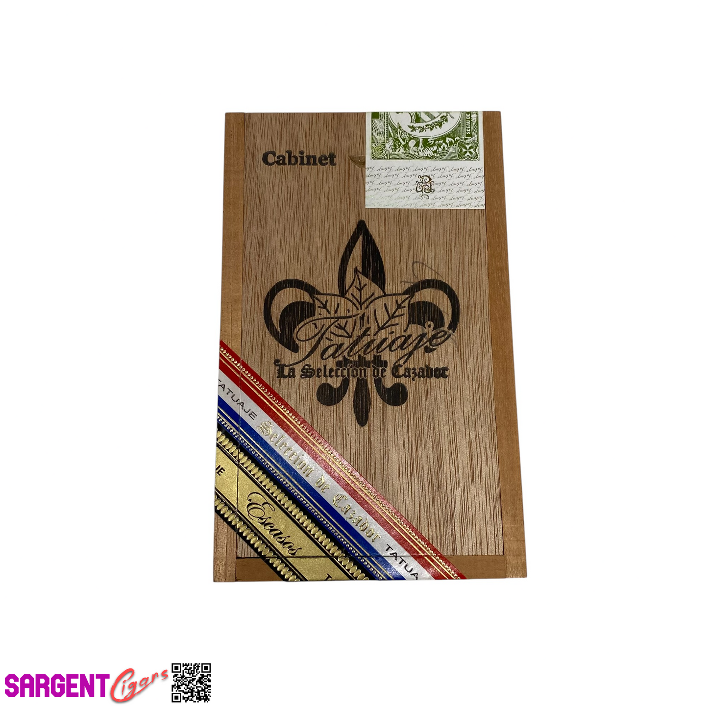 Tatuaje 50th Robusto Empty Wooden Cigar Box 3.75x6.25x2.75