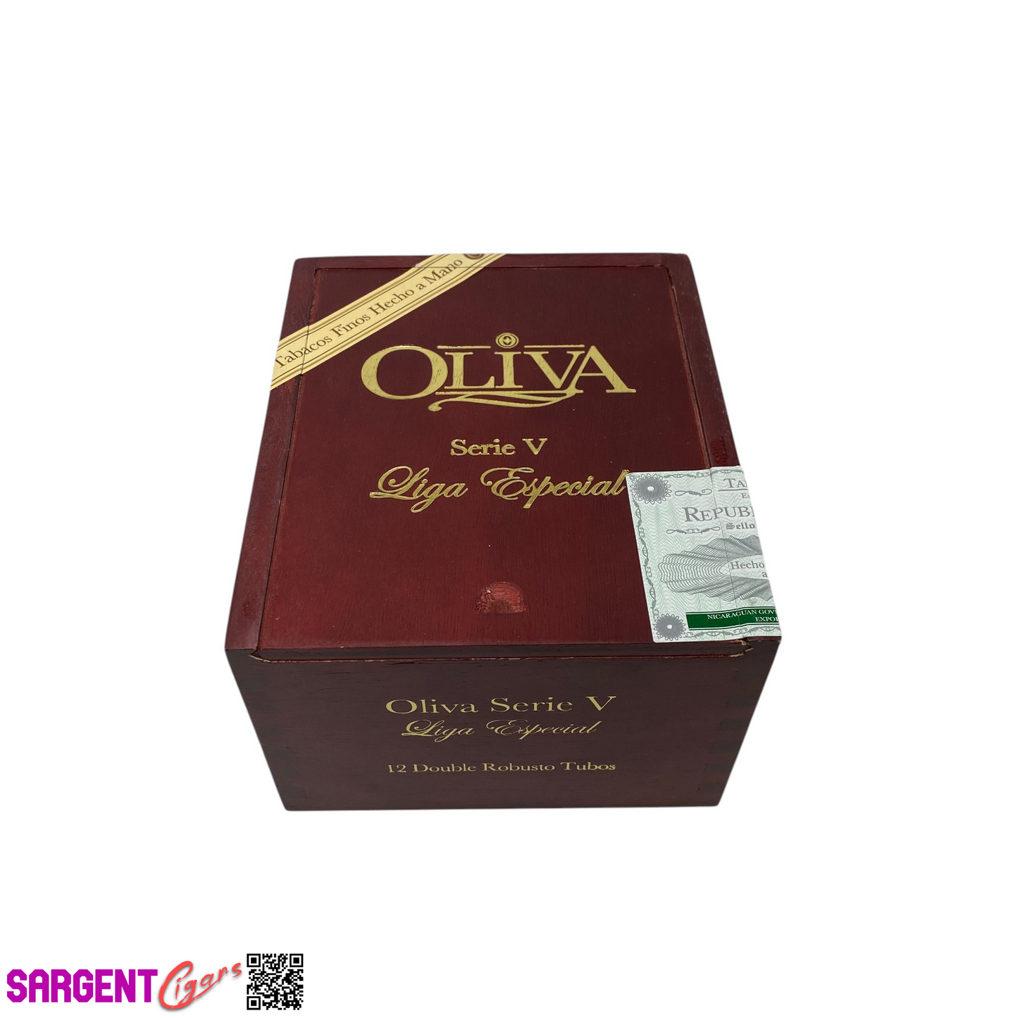 Oliva Serie V Double Robusto Tubos Empty Wooden Cigar Box 5x6x3.5