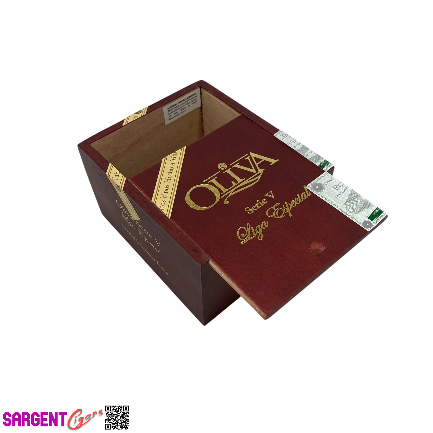 Oliva Serie V Double Robusto Tubos Empty Wooden Cigar Box 5x6x3.5