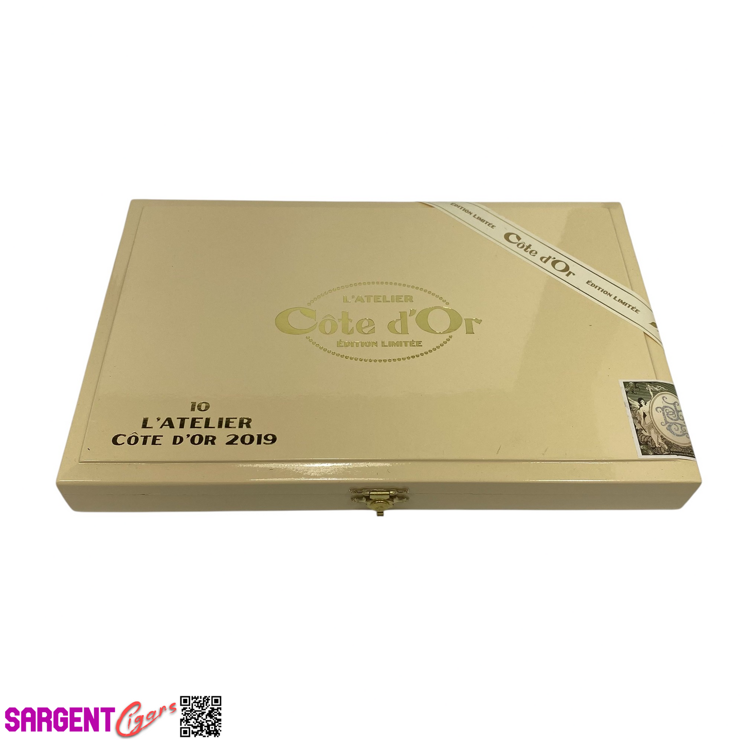 L'Atelier Cote D'Or 2019 Empty Wooden Cigar Box 10.75x7x1.25