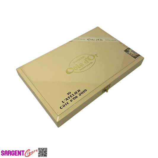 L'Atelier Cote D'Or 2019 Empty Wooden Cigar Box 10.75x7x1.25