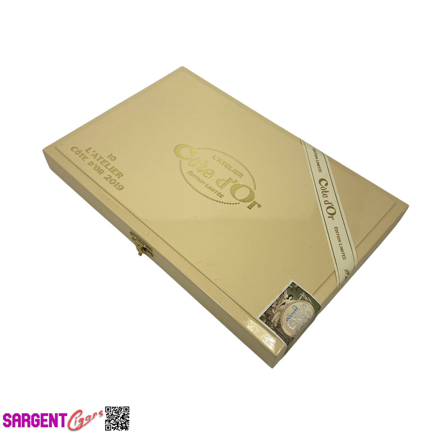 L'Atelier Cote D'Or 2019 Empty Wooden Cigar Box 10.75x7x1.25