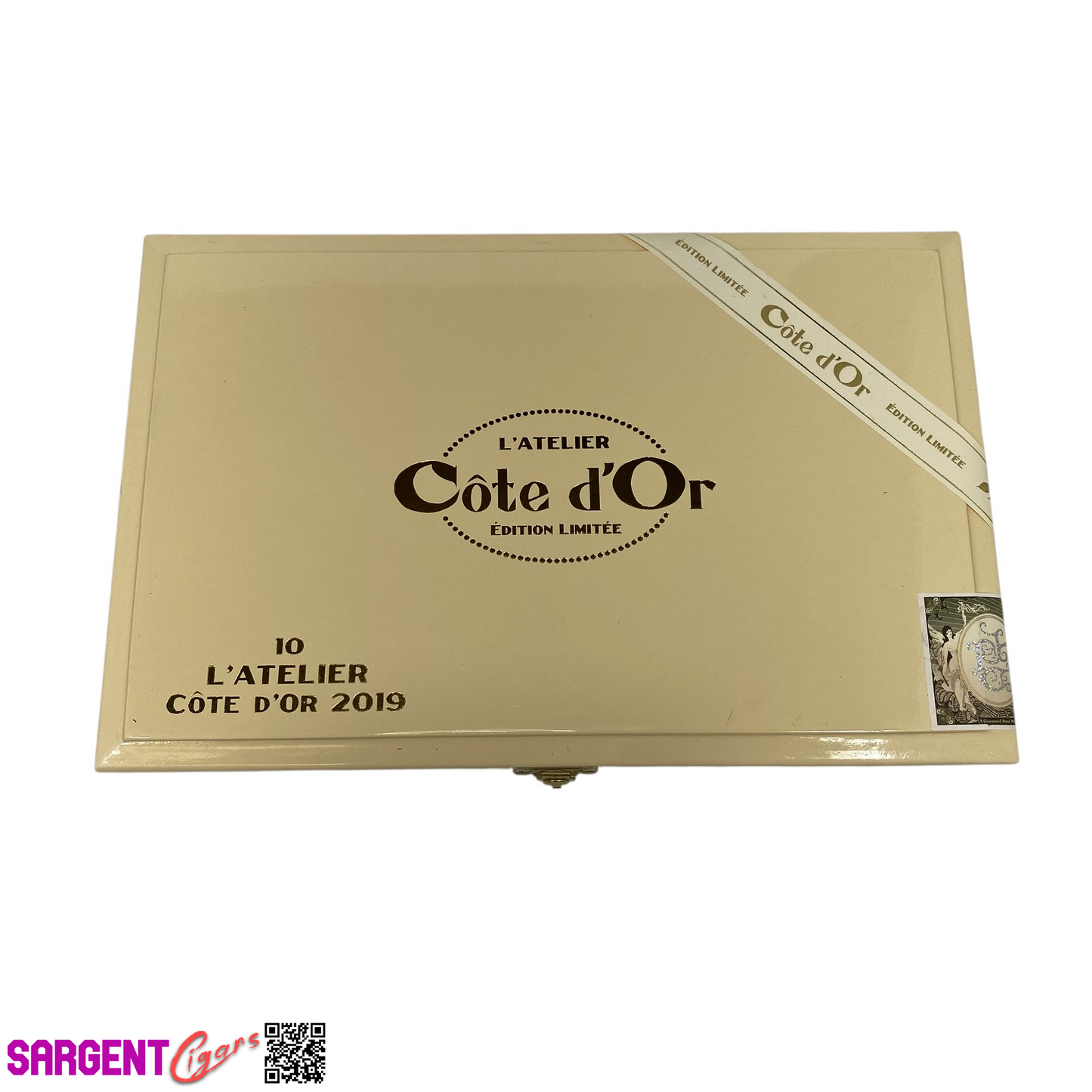 L'Atelier Cote D'Or 2019 Empty Wooden Cigar Box 10.75x7x1.25