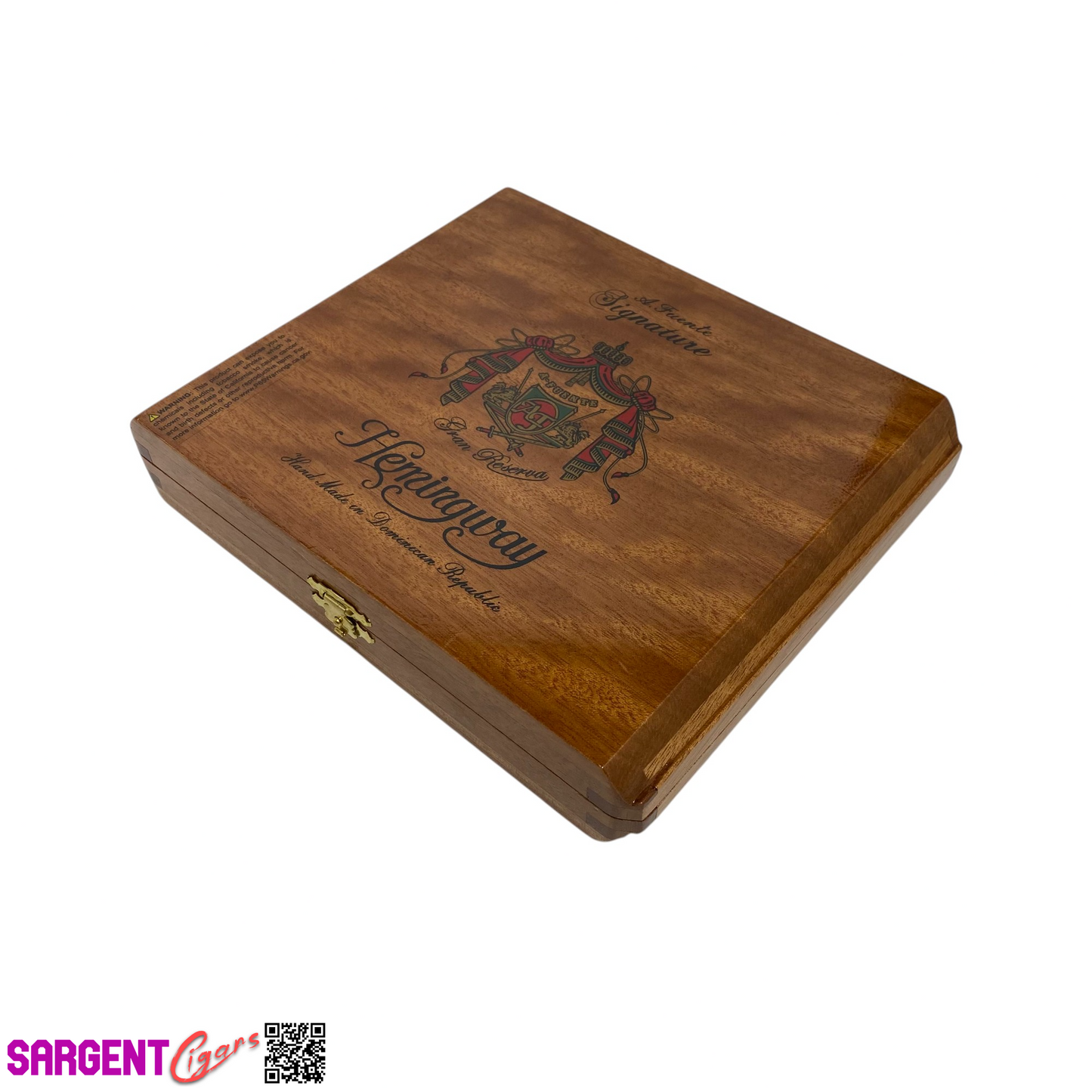 Arturo Fuente Hemingway Empty Wooden Cigar Box 8x6.75x1.5