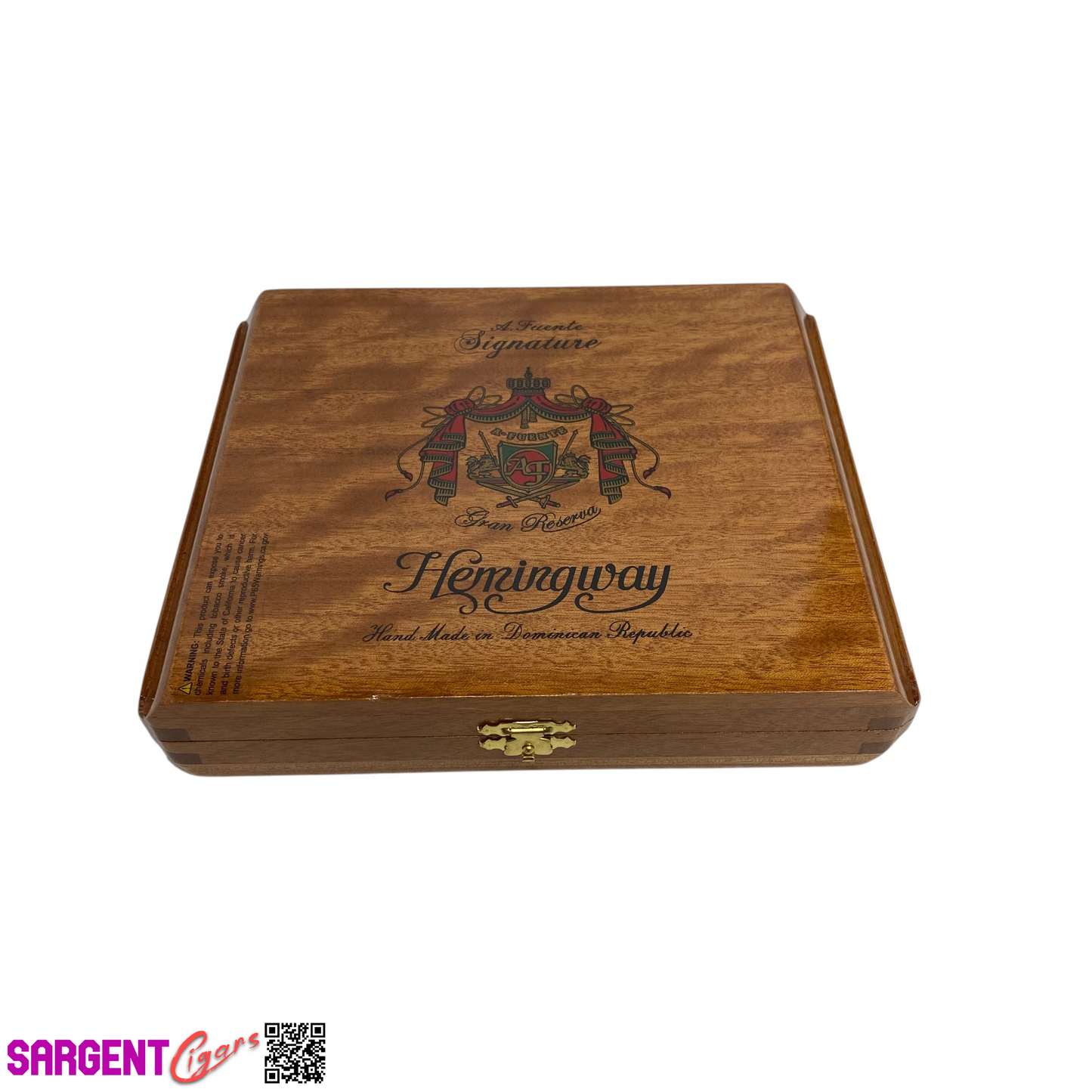 Arturo Fuente Hemingway Empty Wooden Cigar Box 8x6.75x1.5
