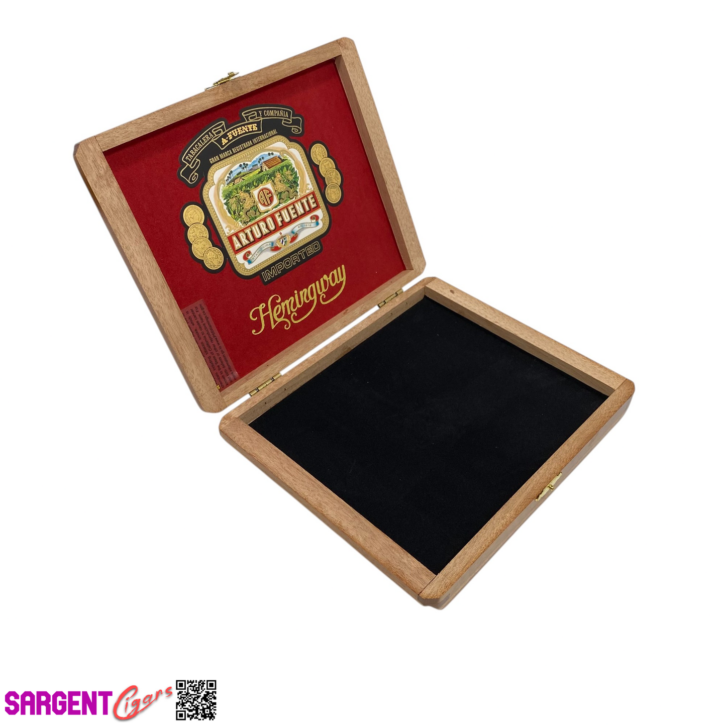 Arturo Fuente Hemingway Empty Wooden Cigar Box 8x6.75x1.5