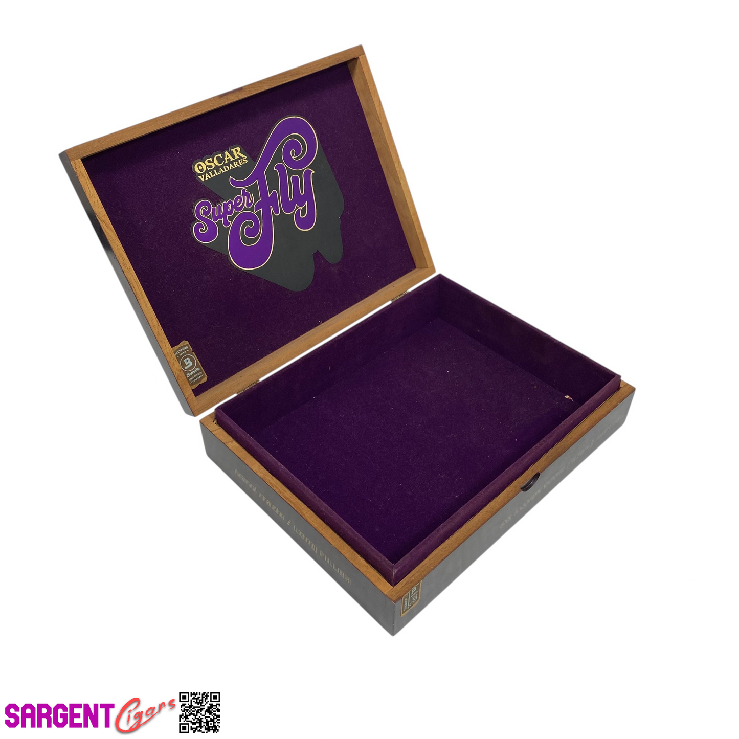 Superfly By Oscar Toro Empty Wooden Cigar Box 9x7x2 (1)