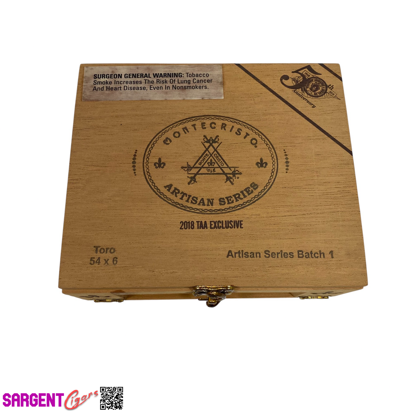 Montecristo TAA 2018 Empty Wooden Cigar Box 8.5x7.25x3.25