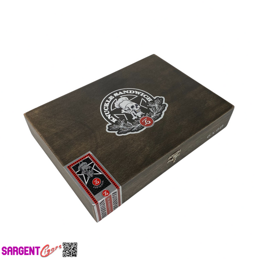 Guy Fieri Knuckle Sandwich Hab Gordo Empty Wooden Cigar Box 9.75x7x1.75