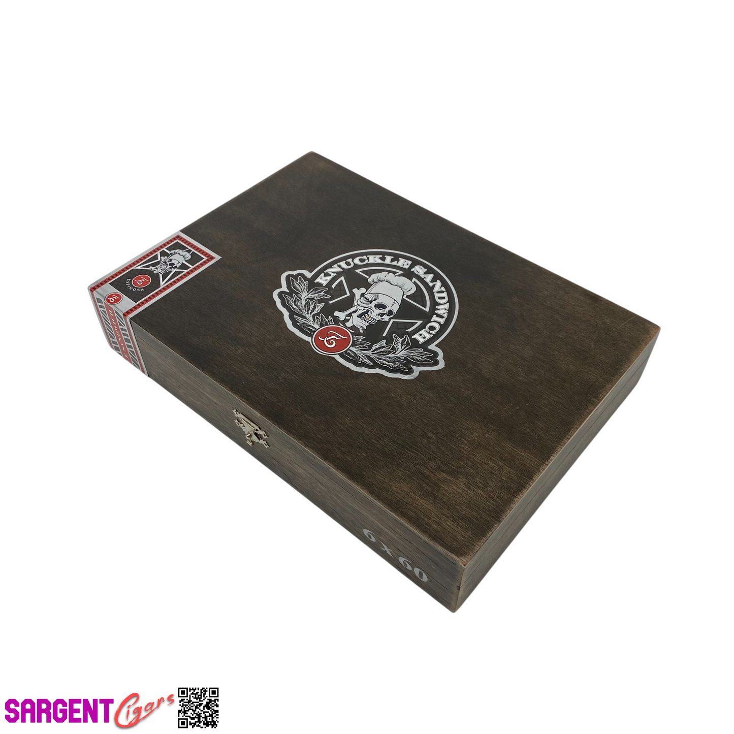 Guy Fieri Knuckle Sandwich Hab Gordo Empty Wooden Cigar Box 9.75x7x1.75