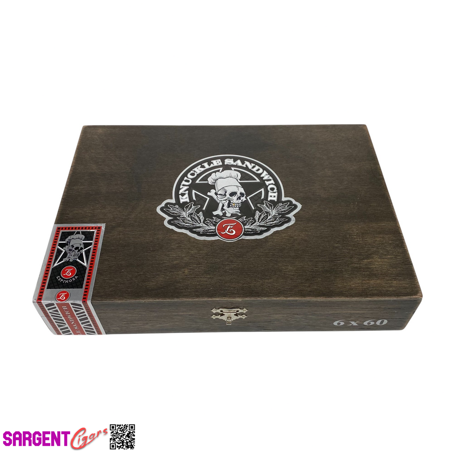 Guy Fieri Knuckle Sandwich Hab Gordo Empty Wooden Cigar Box 9.75x7x1.75