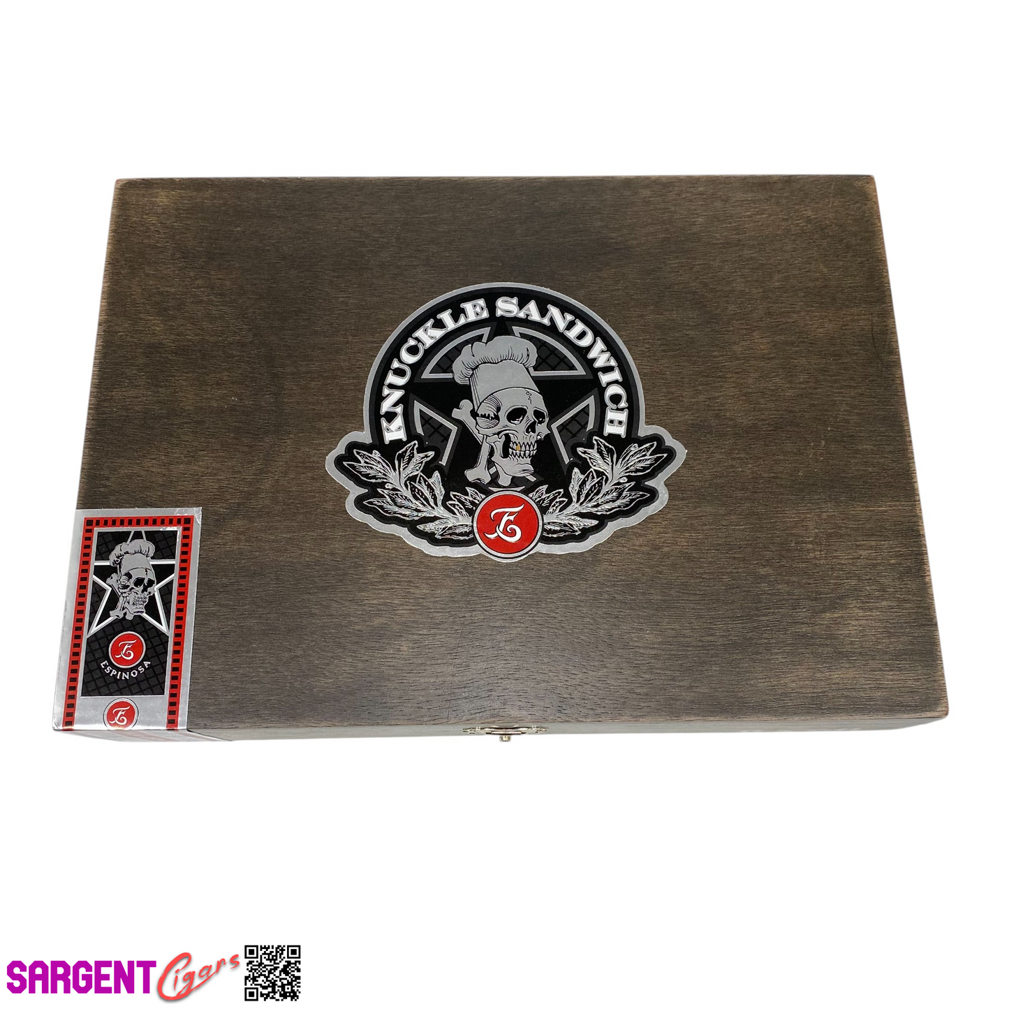 Guy Fieri Knuckle Sandwich Hab Gordo Empty Wooden Cigar Box 9.75x7x1.75