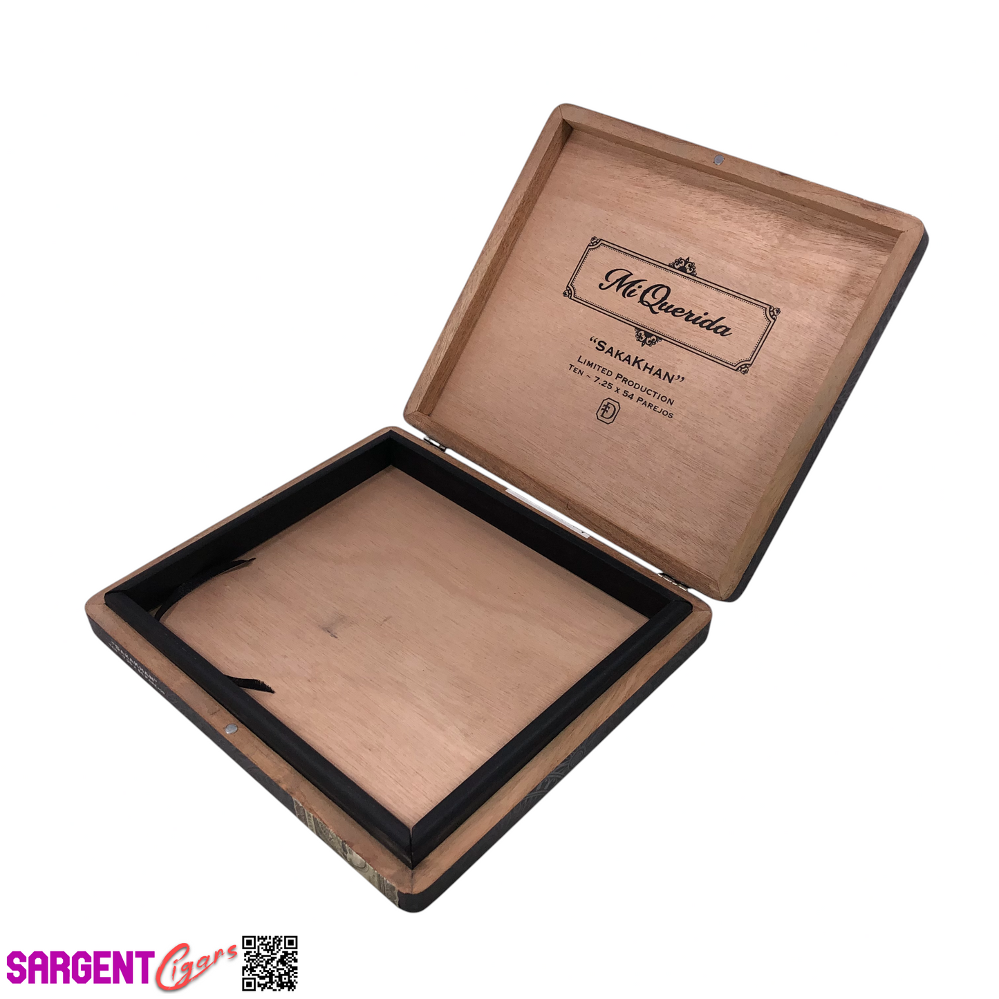 Mi Querida Sakakhan Empty Wooden Cigar Box 10x9x1.5