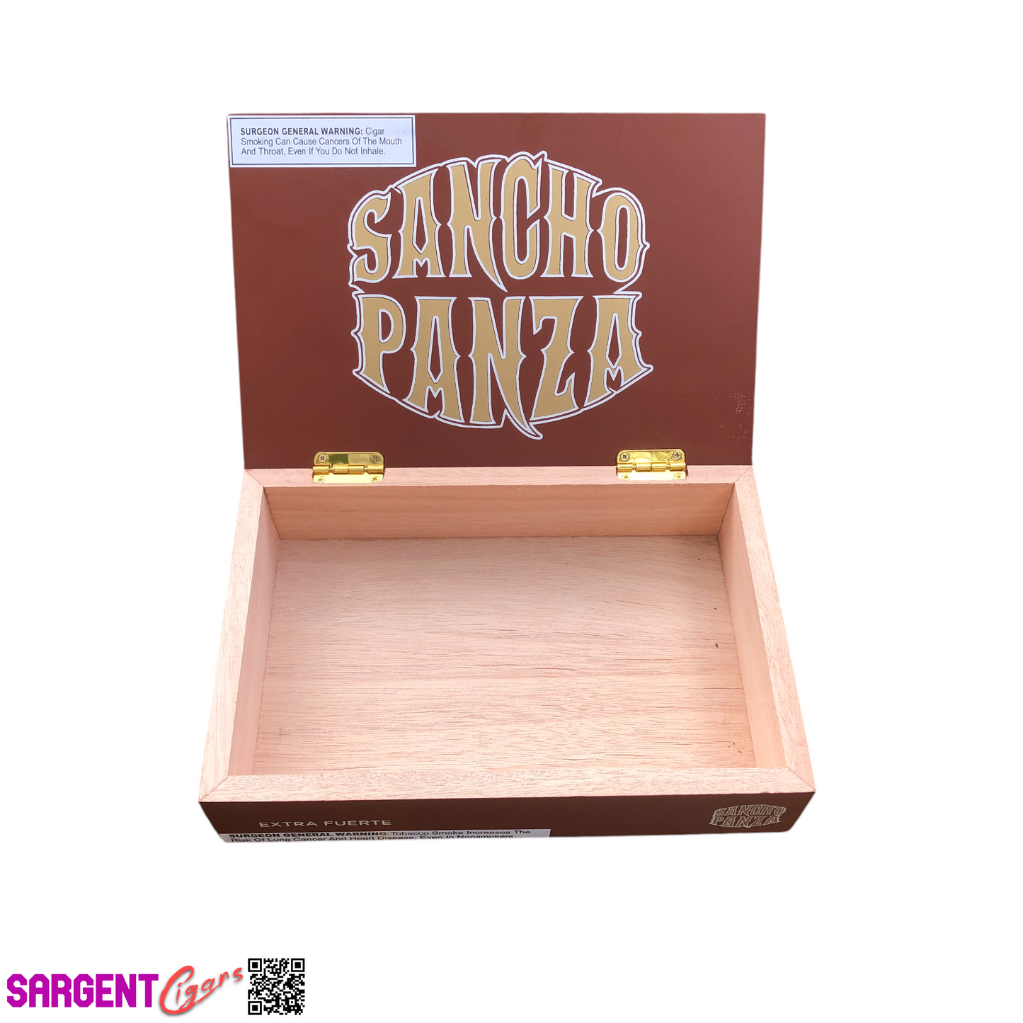 Sancho Panza Extra Fuerte Gigante Empty Wooden Cigar Box 10.5x7x2.5