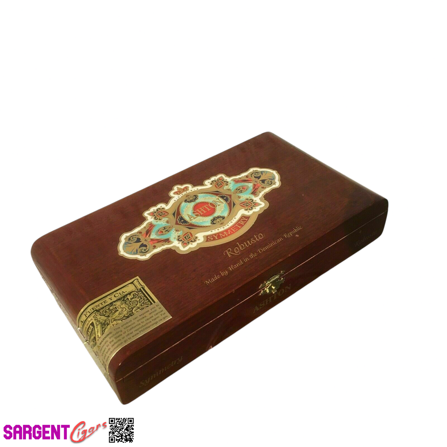 Ashton Symmetry Robusto Empty Wooden Cigar Box 11x6x2